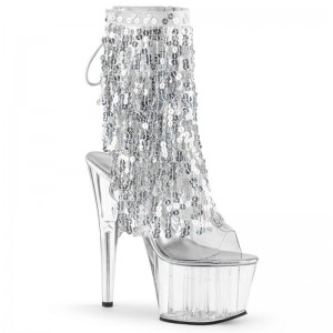 Bottines Pleaser Adore-1017SQF Femme Clear | FRANCE FREUQFSX