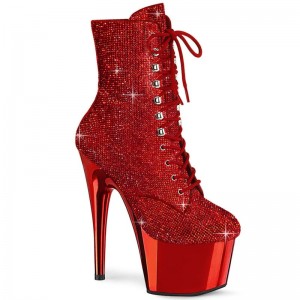 Bottines Pleaser Adore-1020CHRS Femme Rouge | FRANCE FRELTAPH