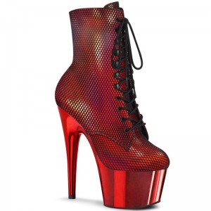 Bottines Pleaser Adore-1020HFN Femme Rouge | PARIS FRNHEWXF