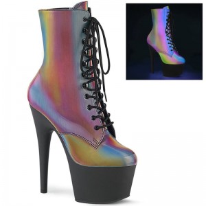 Bottines Pleaser Adore-1020REFL Femme Multicolore Noir | PARIS FRWIAUYF