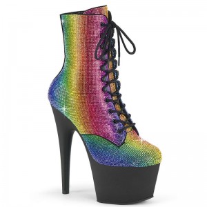 Bottines Pleaser Adore-1020RS Femme Multicolore Noir | PARIS FRGUBMJO