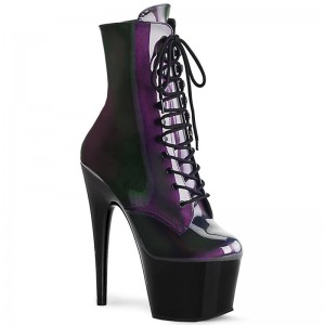 Bottines Pleaser Adore-1020SHG Femme Violette Noir | PARIS FRCYBWHR