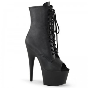 Bottines Pleaser Adore-1021 Vegan Leather Femme Noir | PARIS FRVHDWBY