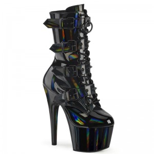 Bottines Pleaser Adore-1046 Hologram Femme Noir | FRANCE FRCEAJQS