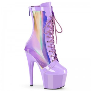 Bottines Pleaser Adore-1047 Femme Violette | PARIS FRADOGFS