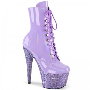 Bottines Pleaser Bejeweled-1020-7 Femme Violette | PARIS FRWYDLOS