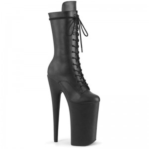 Bottines Pleaser Beyond-1050WR Vegan Leather Femme Noir | FRANCE FRDHPZSR