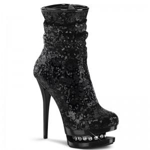 Bottines Pleaser Blondie-R-1009 Femme Noir | PARIS FRSUBIEY