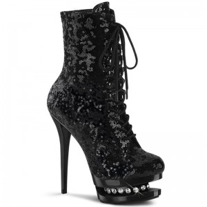 Bottines Pleaser Blondie-R-1020 Femme Noir | PARIS FREUYTKO