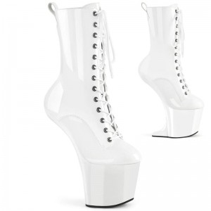 Bottines Pleaser Craze-1040 Femme Blanche | PARIS FRETCZIK