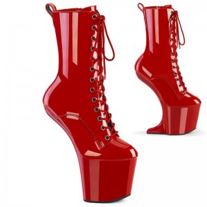 Bottines Pleaser Craze-1040 Femme Rouge | FRANCE FRRHIQSY