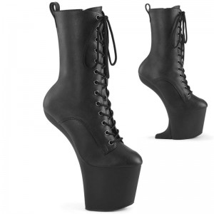 Bottines Pleaser Craze-1040 Vegan Leather Femme Noir | FRANCE FRGVISQP