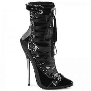 Bottines Pleaser Dagger-1032 Femme Noir | FRANCE FRKRTZHC