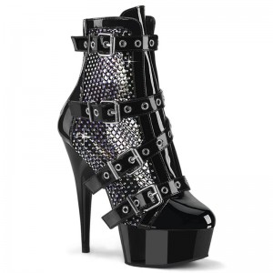 Bottines Pleaser Delight-1013RM Femme Noir | PARIS FRVUONFW