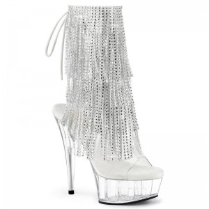 Bottines Pleaser Delight-1017RSF Femme Argent | PARIS FROUBYDX