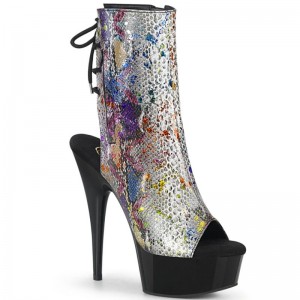 Bottines Pleaser Delight-1018SP Femme Multicolore Noir | PARIS FRGKHSYB