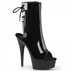 Bottines Pleaser Delight-1018 Femme Noir | FRANCE FRYASCZV