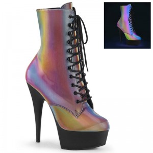 Bottines Pleaser Delight-1020REFL Femme Multicolore Noir | PARIS FRYWEFNP