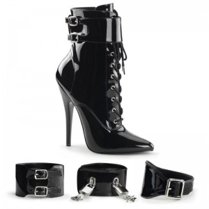 Bottines Pleaser Domina-1023 Femme Noir | PARIS FRYURAEV