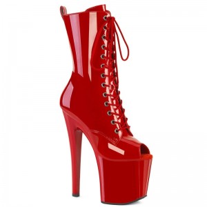 Bottines Pleaser Enchant-1041 Femme Rouge | FRANCE FRLQVSUH