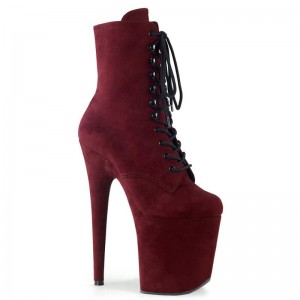 Bottines Pleaser Flamingo-1020FS Femme Bordeaux | PARIS FRIPEXAZ