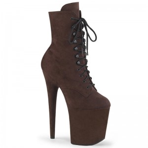 Bottines Pleaser Flamingo-1020FS Femme Marron | PARIS FREFSUIB