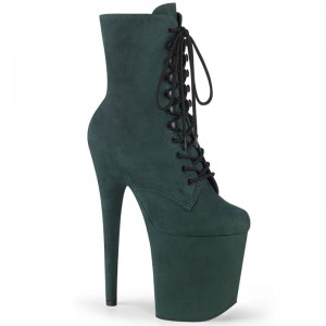 Bottines Pleaser Flamingo-1020FS Femme Vert | PARIS FRTPRBEF