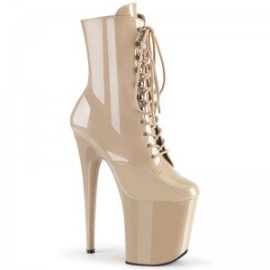 Bottines Pleaser Flamingo-1020 Femme Beige | PARIS FRPQWRLB