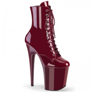 Bottines Pleaser Flamingo-1020 Femme Bordeaux | FRANCE FRLAFRTD