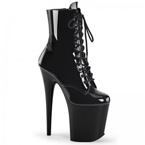 Bottines Pleaser Flamingo-1020 Femme Noir | FRANCE FRVGPXRE