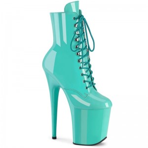 Bottines Pleaser Flamingo-1020 Femme Turquoise | FRANCE FRQGSKJC