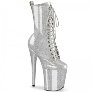 Bottines Pleaser Flamingo-1040GP Femme Argent | PARIS FRKQVGRF