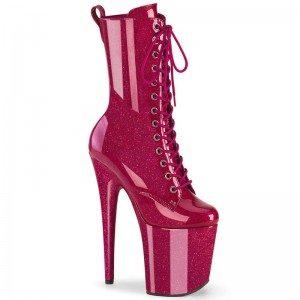 Bottines Pleaser Flamingo-1040GP Femme Fushia | FRANCE FRIDFRHS