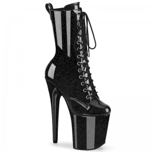 Bottines Pleaser Flamingo-1040GP Femme Noir | FRANCE FRHXZBQI