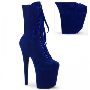 Bottines Pleaser Flamingo-1045VEL Femme Bleu Marine | FRANCE FRGVLMTU