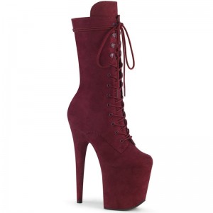 Bottines Pleaser Flamingo-1050FS Femme Bordeaux | FRANCE FRGUVSFD