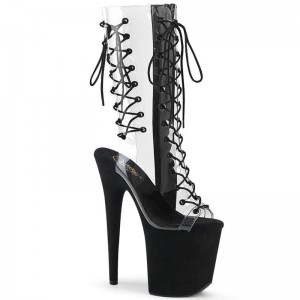 Bottines Pleaser Flamingo-800-60FS Femme Noir | FRANCE FRBFOHMA