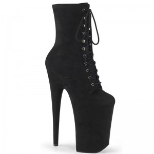 Bottines Pleaser Infinity-1020FS Femme Noir | FRANCE FRYRDAKQ