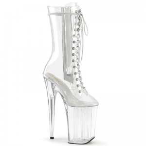 Bottines Pleaser Infinity-1050C Femme Clear | FRANCE FRBOHVDF