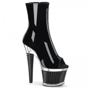 Bottines Pleaser Spectator-1012 Femme Noir | FRANCE FRMJOKCI