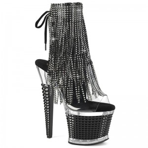 Bottines Pleaser Spectator-1017RSF Femme Noir | FRANCE FRWQKUXL