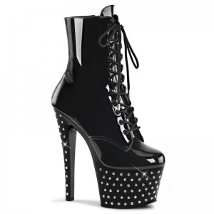 Bottines Pleaser Stardust-1020-7 Femme Noir | FRANCE FRRWVDNO