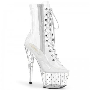 Bottines Pleaser Stardust-1021C-7 Femme Clear | PARIS FRZWRQDI