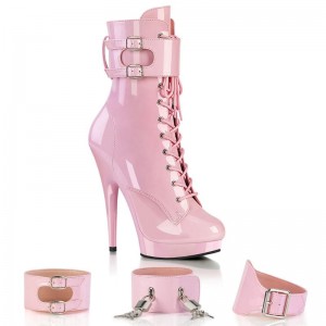 Bottines Pleaser Sultry-1023 Femme Rose | FRANCE FRQGLMTI