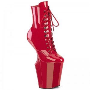 Bottines Pleaser Worship-1020 Femme Rouge | PARIS FRBHJXNE