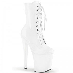 Bottines Pleaser Xtreme-1020 Femme Blanche | PARIS FRJZUKIT