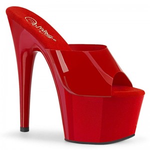 Claquette Plateforme Pleaser Adore-701N Femme Rouge | PARIS FRXJZIQM