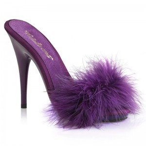 Claquette Plateforme Pleaser Poise-501F Femme Violette | PARIS FRESCYMR