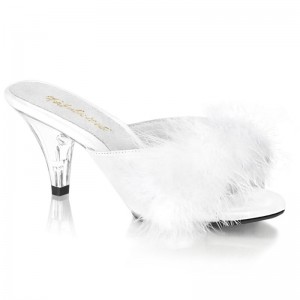 Claquette Pleaser Belle-301F Femme Blanche | FRANCE FRWGEKZL