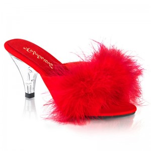 Claquette Pleaser Belle-301F Femme Rouge | PARIS FRUXOINF